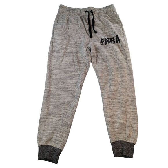 NBA Brand Sweatpants Men Sz‎ M Straight Leg Gray Basketball Athleisure - Picture 1 of 7